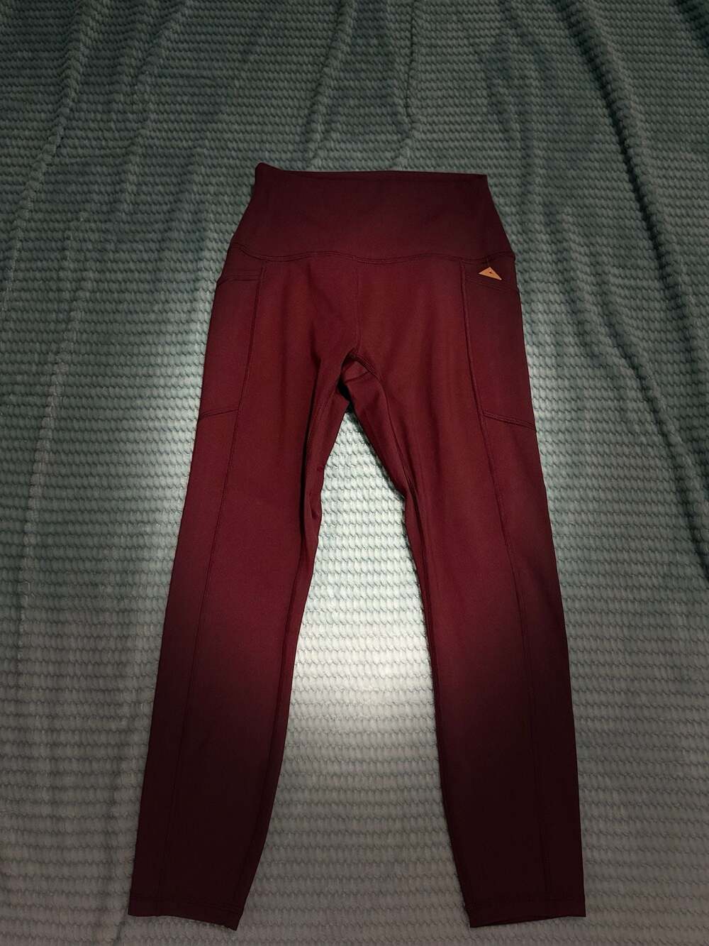 RBX High-Waisted Pocket Leggings Maroon Size S
